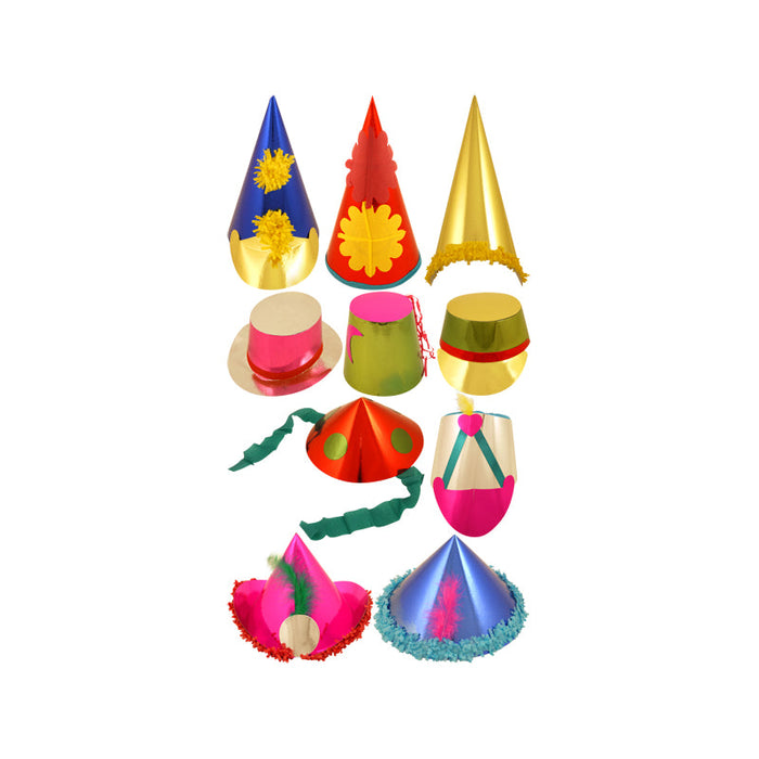 Carnival Hats 16-33Cm Assorted Styles 50pk