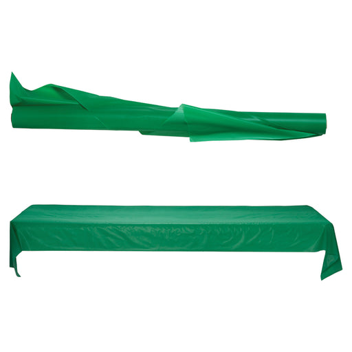 Festive Green Plastic Table Rolls 1m x 30.5m - 1 Roll