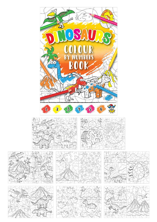 Dinosaur Colour By Numbers Book (48Pc)