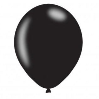 11'' Pearlised Black Latex Balloon 10pk