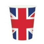 Gb Union Jack Paper Cups 266Ml 20pk