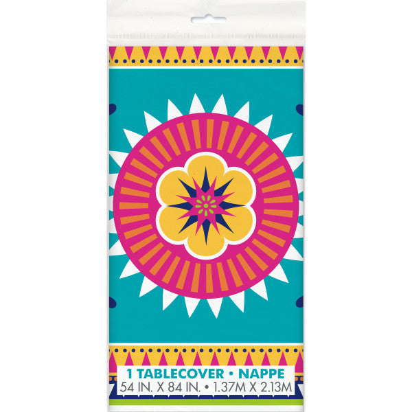 Boho Fiesta Rectangular Plastic Table Cover