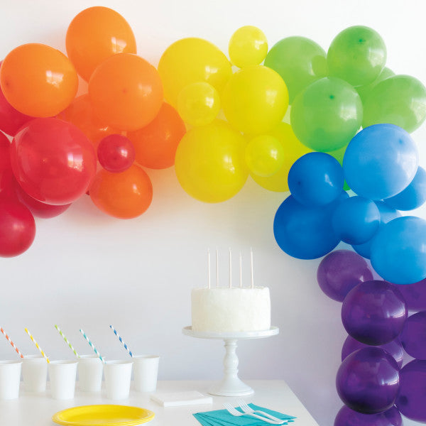 Rainbow Latex Balloon Arch Kit 40pc