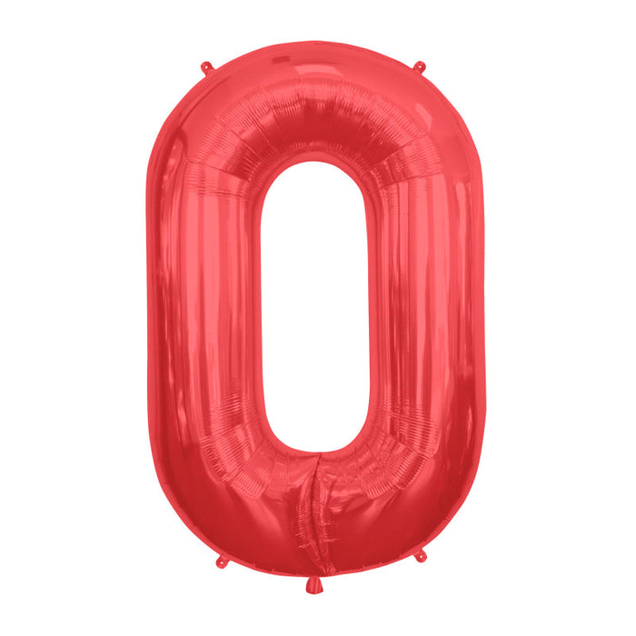 34'' Super Shape Foil Letter O - Red