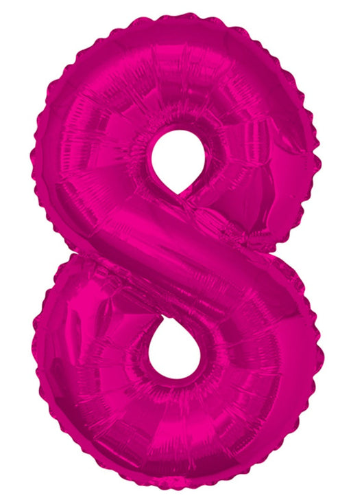 Giant Pink Foil Number '8' Balloon