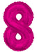 Giant Pink Foil Number '8' Balloon