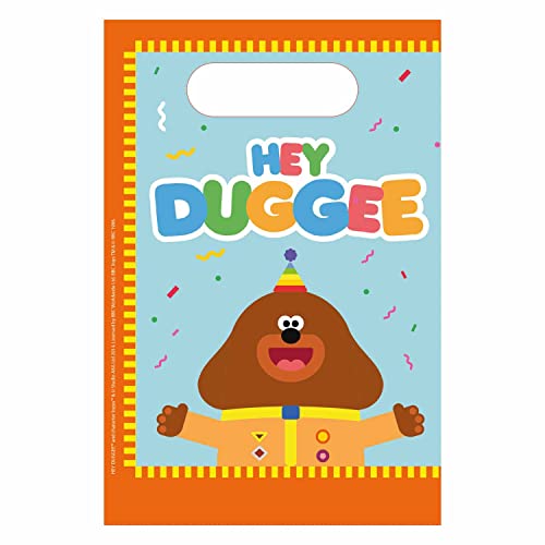 Hey Duggee Birthday Party Paper Loot Bags - 8 Pack