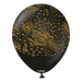 12" Black (Gold) Mutant Safari Balloons (25pk)
