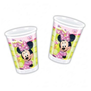 Minnie Bow Tique Plastic Cups 200Ml 8pk