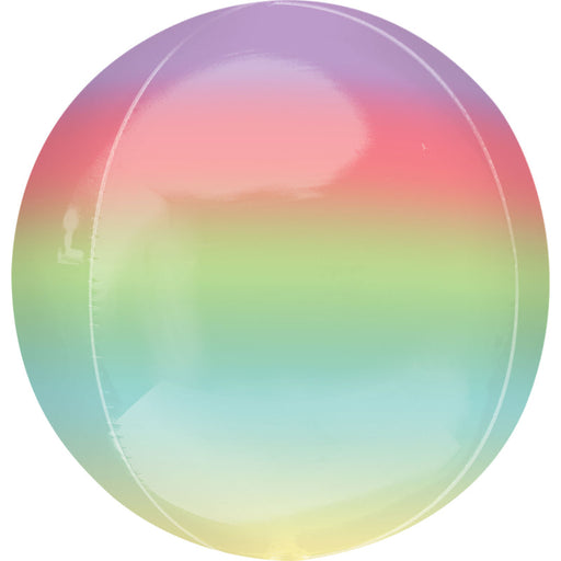 15'' Foil Orbz Rainbow Ombre 1Pk