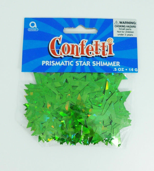 Green Prismatic Star Shimmer Confetti 14g