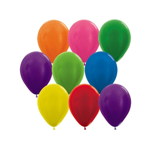 Sempertex Latex Balloons 12'' Metallic Assorted Latex 25pk Sempertex