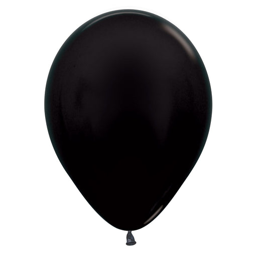 Sempertex Latex Balloons 5 Inch (100pk) Metallic Black Balloons