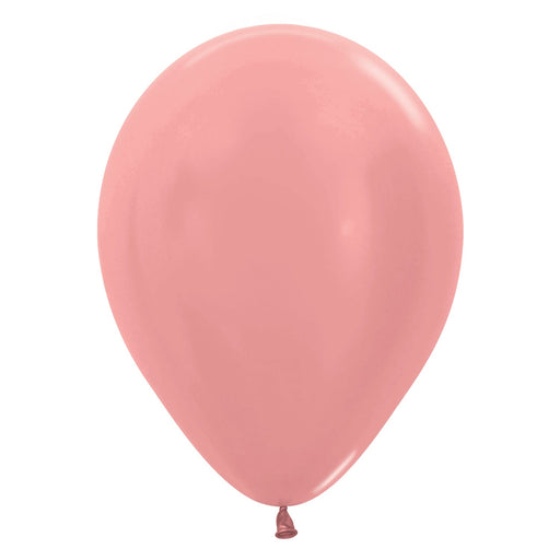 Sempertex Latex Balloons 5 Inch (100pk) Metallic Rose Gold