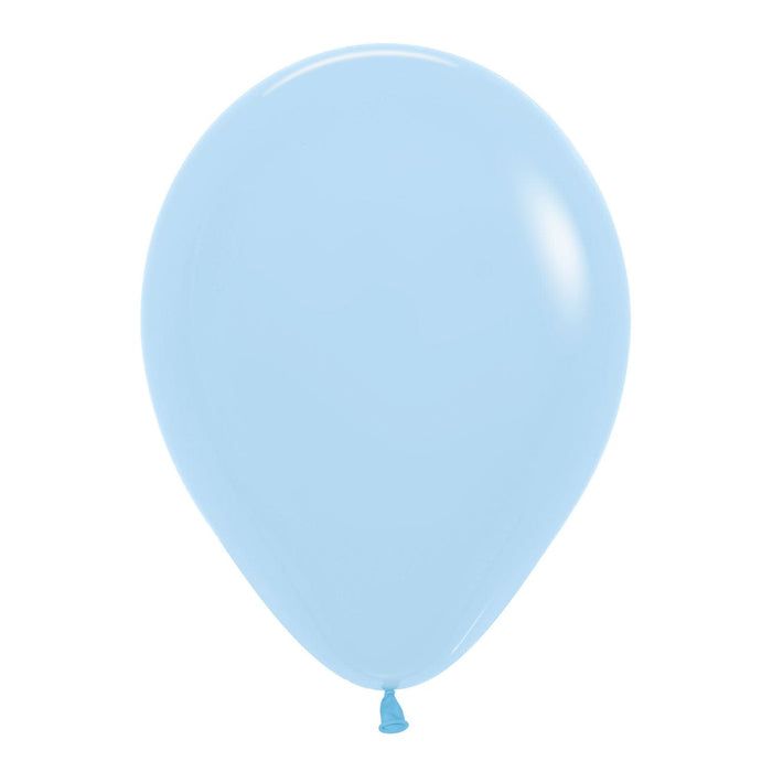 Sempertex Latex Balloons 12 Inch (50pk) Pastel Matte Blue Balloons