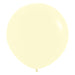 Sempertex Latex Balloons 24 Inch (3pk) Pastel Matte Yellow Balloons