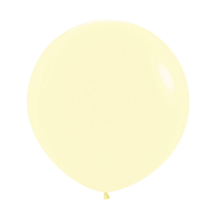 Sempertex Latex Balloons 36 Inch (2pk) Pastel Matte Yellow Balloons
