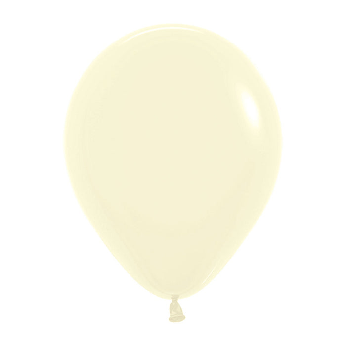 Sempertex Latex Balloons 5 Inch (100pk) Pastel Matte Yellow Balloons
