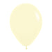 Sempertex Latex Balloons 12 Inch (50pk) Pastel Matte Yellow Balloons