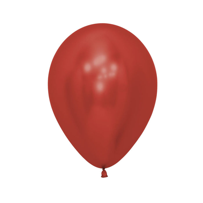 Sempertex Latex Balloons 5 Inch (50pk) Reflex Crystal Red Balloons