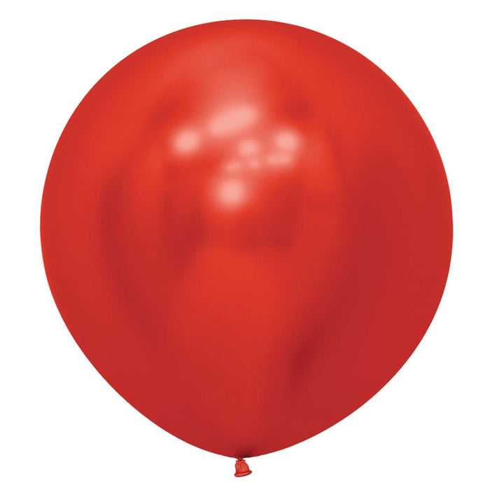 Sempertex Latex Balloons 24 Inch (3pk) Reflex Crystal Red Balloons
