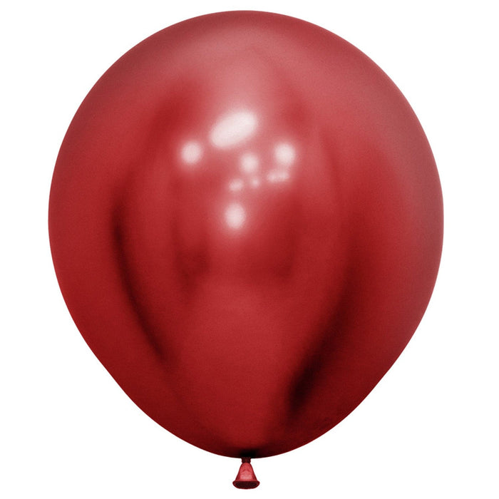 Sempertex Latex Balloons 18 Inch (15pk) Reflex Crystal Red Balloons