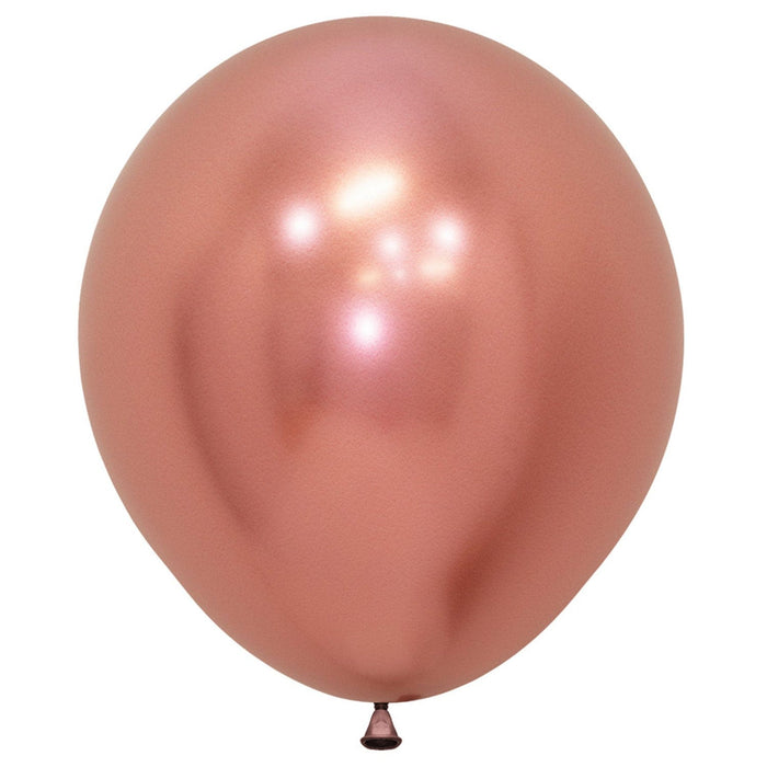 Sempertex Latex Balloons 18 Inch (15pk) Reflex Rose Gold Balloons