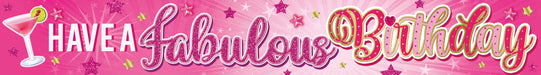 Sensations Banner Have a Fabulous Birthday Banner