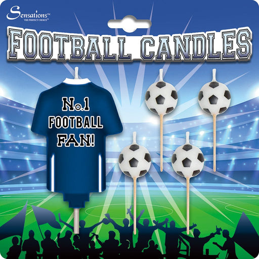 Sensations Candle No1 Football Fan Candle set - Dark Blue
