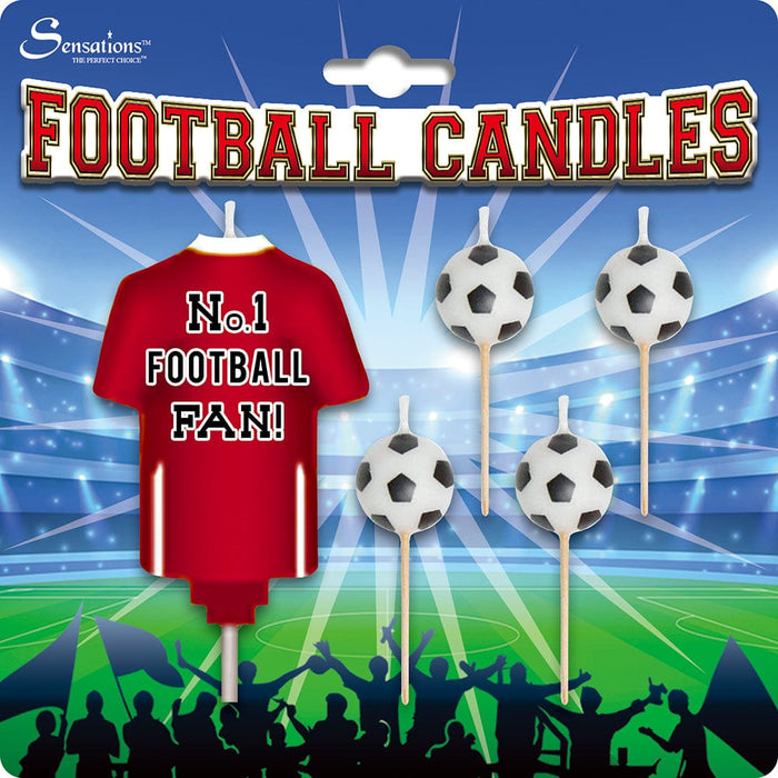 Sensations Candle No1 Football Fan Candle set - Red