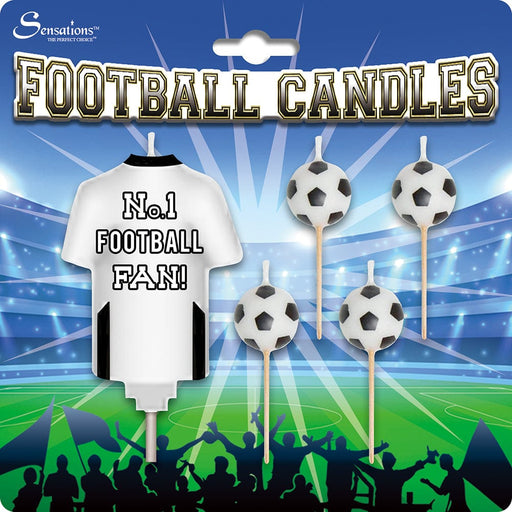 Sensations Candle No1 Football Fan Candle set - White