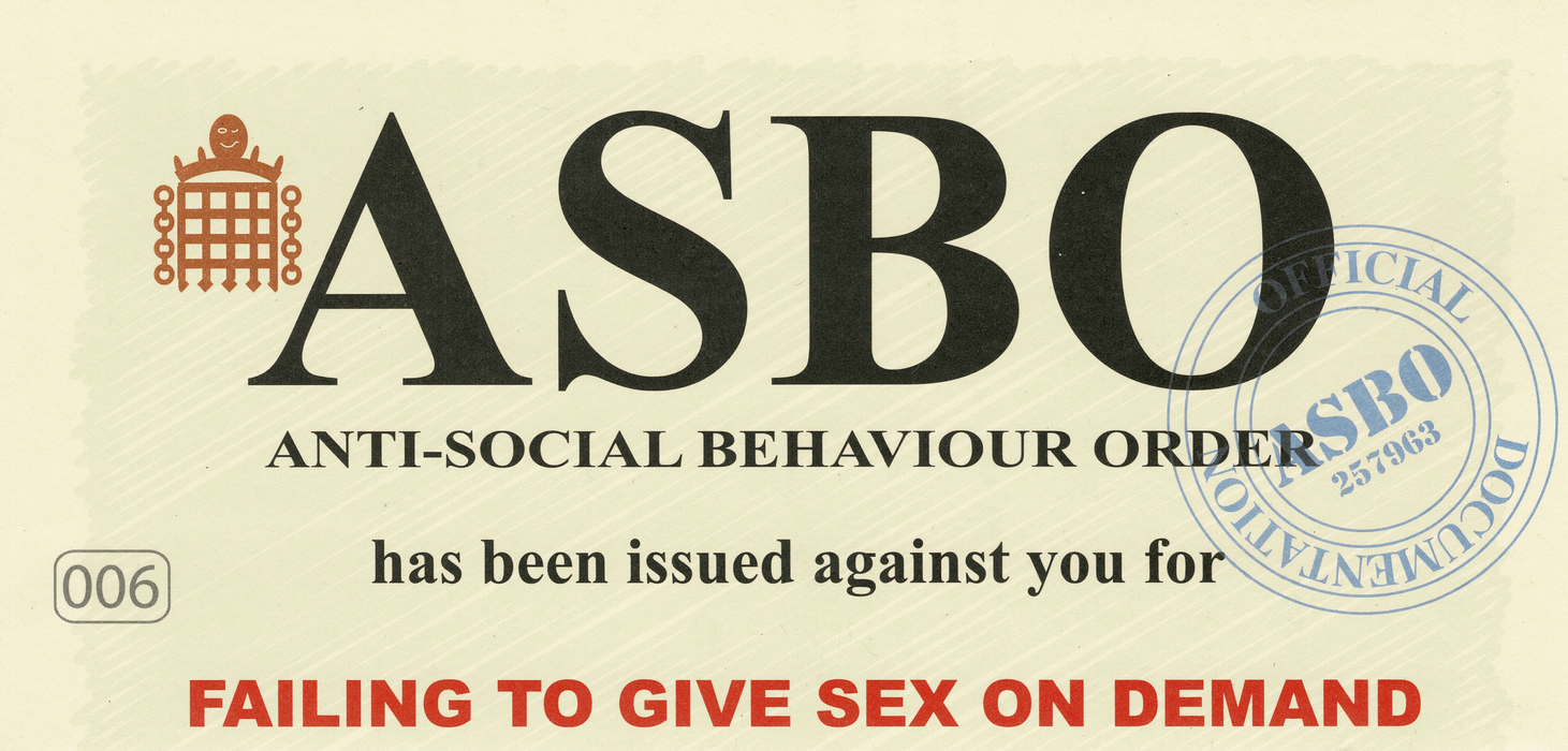 ASBO Issued for Failing To Give Sex On Demand