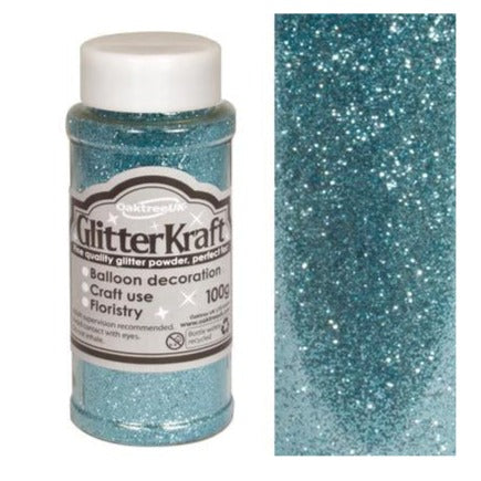 Fine Kraft Light Blue Glitter 100G