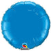 4'' Round Sapphire Blue Plain Foil