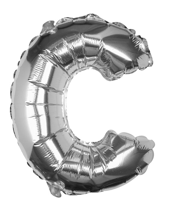 Ballon aluminium lettre C argenté 16"