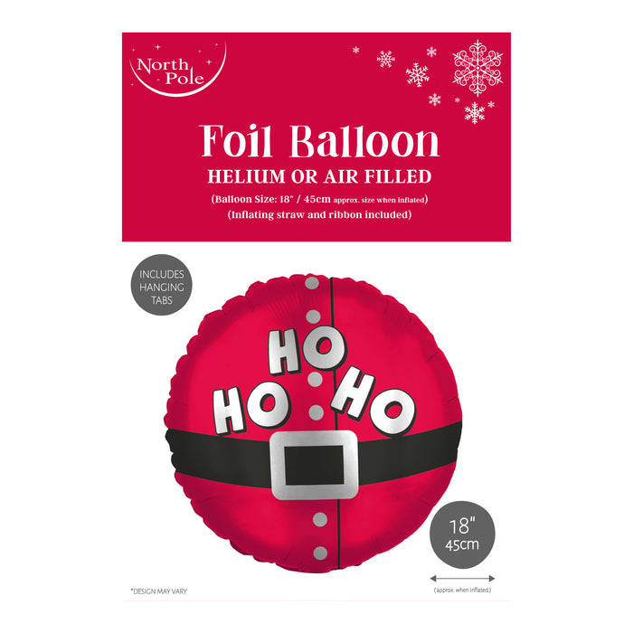 18" Santa Hoho Foil Balloon