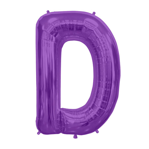 34'' Super Shape Foil Letter D - Purple