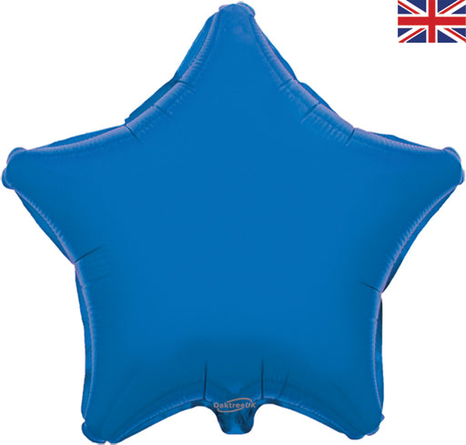 19'' Packaged Star Royal Blue Foil Balloon