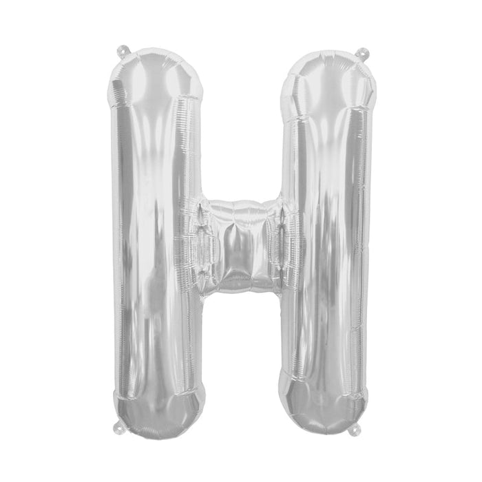 16'' Foil Letter H - Silver Packaged Air Fill