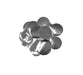 Silver Metallic Foil Confetti 10Mm X 50G