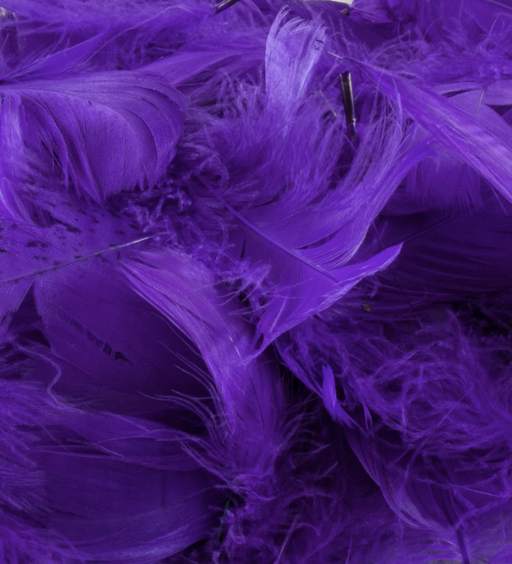 Purple Eleganza Feathers Mixed Sizes 3'' - 5'' (50G Bag)