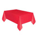 Red Plastic Party Table Cover