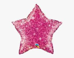 18 Inch Star Crystal Graphic Pink (Flat)