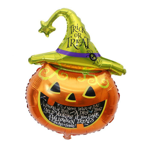 Trick or Teat Halloween Pumpkin Foil Balloon 24 inch