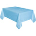 Powder Blue Solid Rectangular Plastic Table Cover, 54" x 108"
