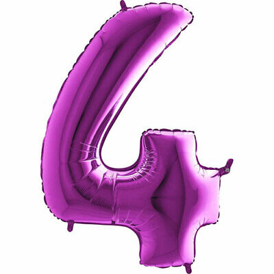 40'' Shape Foil Number 4 - Purple