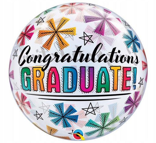 22'' Bubble Congratulations Graduate Stars