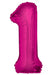 Giant Pink Foil Number '1' Balloon