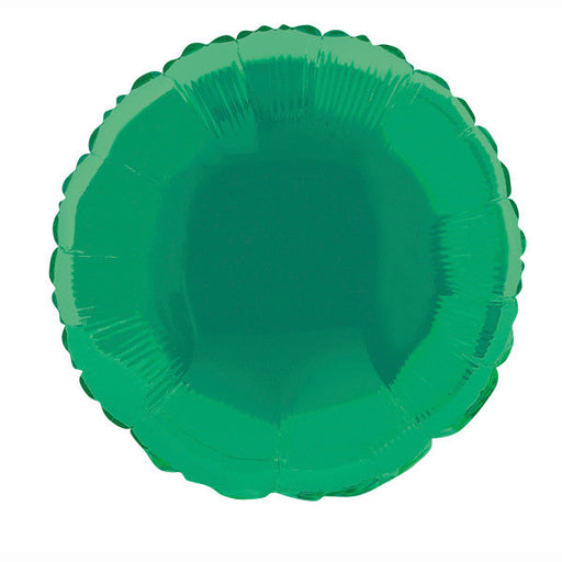 Solid Round Foil Balloon 18'',  - Green