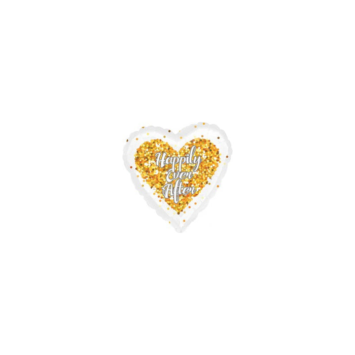 18'' Confetti Wedding Heart Foil Balloon